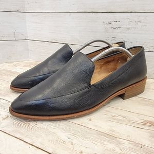 Madewell the Frances loafer in true black leather H2419